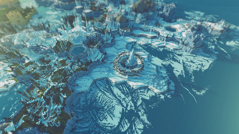 Illustration for article titled Hicieron falta 400 horas para acabar de construir uno de los mapas más hermosos de Minecraft
